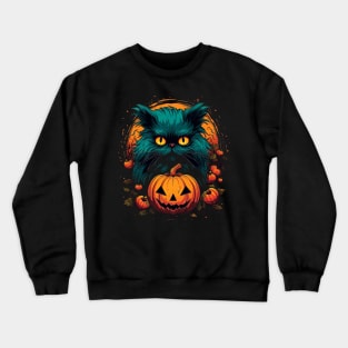 Persian Cat Halloween Crewneck Sweatshirt